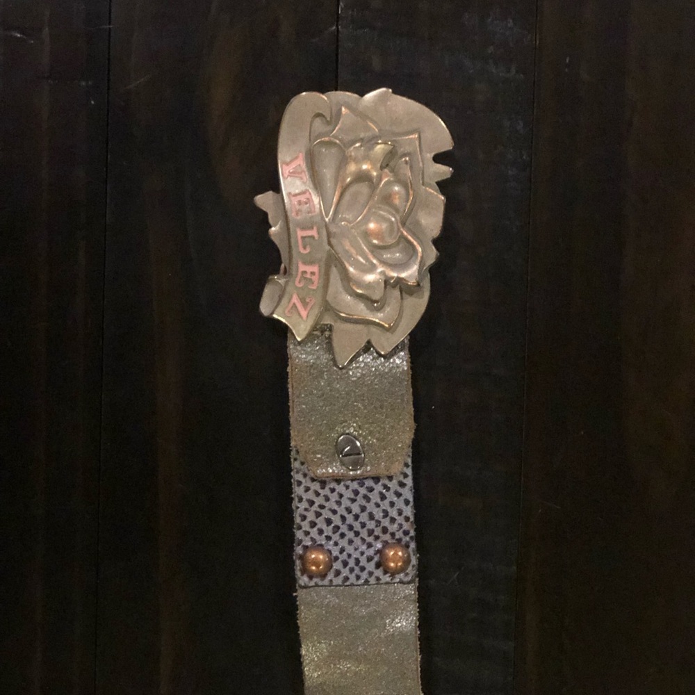 Leather belt